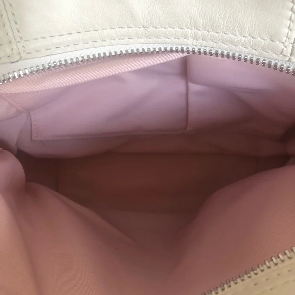 Coach F19453 White Leather Hobo Bag